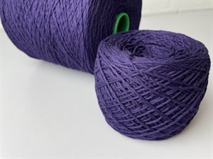 Luksus bomuldsgarn - i lækker mulberry purple, cone